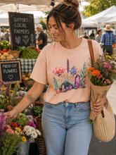 Load image into Gallery viewer, ππΈ Wildflower Crystal Garden Graphic Tee πΈπ
