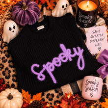 Load image into Gallery viewer, Plus Size Spooky Knit Sweater👻💜