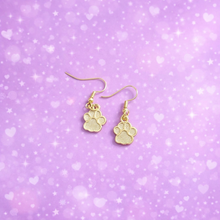 Load image into Gallery viewer, 🐾 Dainty Paw Print Dangle Earrings