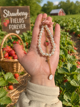 Load image into Gallery viewer, Taurus Zodiac Bag / Cup Charm – Handmade Pearl & Charm Accessory ♉✨