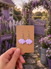 Load image into Gallery viewer, Purple Cloud Earrings