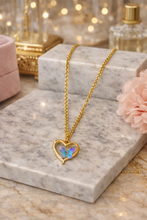Load image into Gallery viewer, Butterfly Heart Necklace β Gold Dainty Pendant Necklace π¦β¨