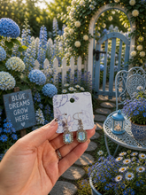 Load image into Gallery viewer, ✨ Icy Blue Sparkle Drop Earrings ✨
