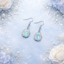Load image into Gallery viewer, ✨ Icy Blue Sparkle Drop Earrings ✨
